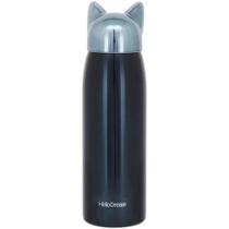 GARRAFA TÉRMICA ÁGUA SQUEEZE ACADEMIA TREINO 21x6x6cm 320ml INOX AZUL PAREDE DUPLA CRUSH