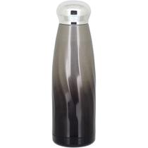 GARRAFA TÉRMICA ÁGUA SQUEEZE ACADEMIA TREINO 22x6x6cm 380ml INOX PRETO PAREDE DUPLA TRENTON