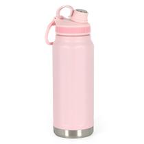 Garrafa Térmica Água Squeeze Alça Rosa Academia Quente Frio