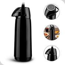 Garrafa Térmica Air Pot 1,8L Slim Pressão Preto Invicta