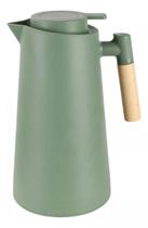 Garrafa Térmica Akita Verde 1L Elegante Cabo Madeira Lehaví