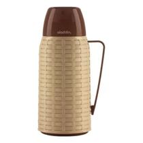 Garrafa Termica Aladdin Café Chá 1L Bege Com tampa Marrom