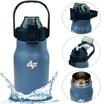 Garrafa Térmica Albatroz BWG04 Azul 1L Aço Inoxidável Mug Térmico a Vácuo Gelado 9h Quente 6h Garrafa Térmica Albatroz BWG04 Azul 1L Aço Inoxidável Mug Térmico a Vácuo Gelado 9h Quente 6h