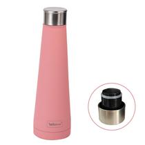 Garrafa Térmica Alumínio Inox Rosa 400ml Treino Quente Frio WX11438 - Wellmix