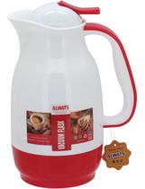 Garrafa Térmica Alwa Home&Co 26x18x13cm Plástico Vermelho 1L Utensílio de Mesa para Servir e Jantar