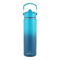 Garrafa Térmica Arell Straw Flask Com Alça em Aço Inox 650ml Garrafa Térmica Arell Straw Flask Com Alça em Aço Inox 650ml
