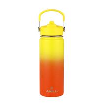 Garrafa Térmica Arell Straw Sunset P/ Esporte Fitness 532ml