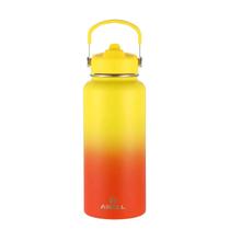 Garrafa Térmica Arell Straw Sunset Para Viagem Fitness 946ml