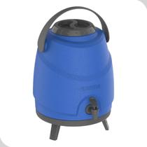 Garrafa Térmica Aspen Agua Com Pé Torneira Porta-Copos Alça 9L Azul Soprano Tereré