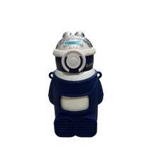 Garrafa Termica Astronauta Infantil Adesivo Capa E Alça