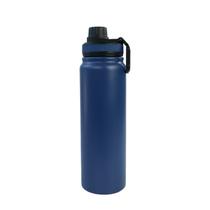 Garrafa Térmica Azul 800ml Água Quente/frio Inox Com Alça Garrafa Térmica Azul 800ml Água Quente/frio Inox Com Alça