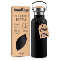 Garrafa Térmica Bambaw Jet Black 500mL Aço Inoxidável Garrafa Térmica Bambaw Jet Black 500mL Aço Inoxidável