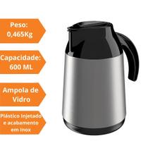Garrafa Térmica Berlim Unitermi 600ml Inox Café Chá Tereré Garrafa Térmica Berlim Unitermi 600ml Inox Café Chá Tereré