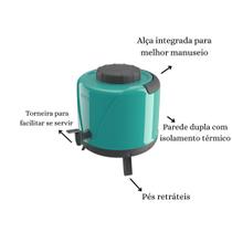 Garrafa Térmica Botijão 5l com Torneira Verde - Unitermi
