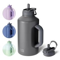 Garrafa Térmica BOTTLE BOTTLE 1,9L com Canudo Cinza Garrafa Térmica BOTTLE BOTTLE 1,9L com Canudo Cinza