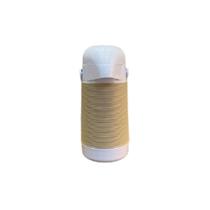 Garrafa Térmica Branca com Detalhe em Fibra Bege 500ml - Termolar Garrafa Térmica Branca com Detalhe em Fibra Bege 500ml - Termolar