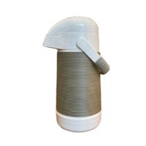 Garrafa Térmica Branca com Detalhe em Fibra Cinza 500ml - Termolar