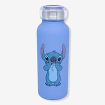 Garrafa térmica bubble Stitch 500ml Disney azul para água café - garrafinha de agua stith