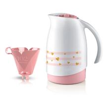 Garrafa térmica bule Branco 700ml + suporte filtro café 102  água chá tereré chimarrão leite Sanremo
