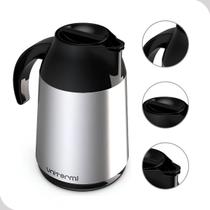 Garrafa Termica Bule Inox 600ML Unitermi Com Alça De Rosca Garrafa Termica Bule Inox 600ML Unitermi Com Alça De Rosca