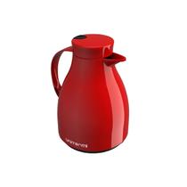 Garrafa Térmica Bule Paris 500ml Vermelha com Ampola de Vidro Plástico Injetado para Café e Chá Garrafa Térmica Bule Paris 500ml Vermelha com Ampola de Vidro Plástico Injetado para Café e Chá