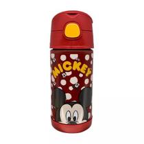 Garrafa Térmica C/canudo Mickey Mouse Disney Com Alça