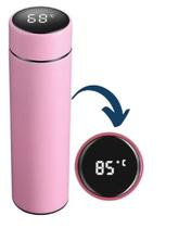 Garrafa Térmica C/ Sensor De Temperatura Em Led Inoxidável