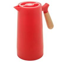 Garrafa Térmica Cabo Madeira Para Café Leite Chá 1litro Garrafa Térmica Cabo Madeira Para Café Leite Chá 1litro
