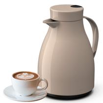 Garrafa Térmica Café C/Gatilho Paris Unitermi 500ml Bege ECO