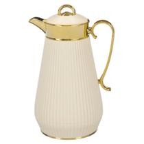 Garrafa Térmica Café Chá 1 Litro Cabo Dourado Moderno Premium Mesa Posta Home Garrafa Térmica Café Chá 1 Litro Cabo Dourado Moderno Premium Mesa Posta Home