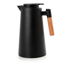 Garrafa Térmica Café Chá 1000ml Com Cabo De Madeira Nórdica Grande - Mimo Style