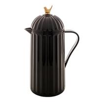 Garrafa Térmica Café Chá Bird Plástico Preta 1 Litro Wolff