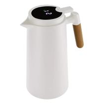 Garrafa Térmica Café Chá Display Digital Temperatura Led 1 L Cor Branco