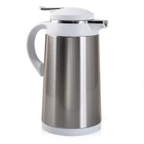 Garrafa Térmica Café Chá Suco Aço Inox Bule Térmico Branca 1 Litro Camelia Termopro