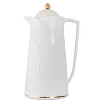 Garrafa Térmica Café Ellegance Vintage Retrô 1Lt Branca