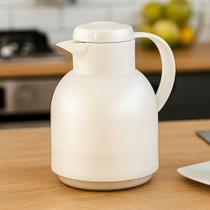 Garrafa Térmica Café Emsa Samba 1L Branca Quick Press Café Quente por 12 Horas