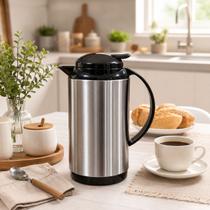 Garrafa Térmica Café Inox Ampola Vidro Quente Linha Gourmet
