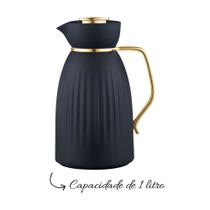 Garrafa Térmica Café Jade Preto E Dourado Click 1 Litro