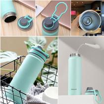 Garrafa Térmica Café Suco Água Academia Passeio Camping Caminhada Aço Inox Portátil 750ml