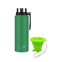 Garrafa Térmica Camping 1,2L + Copo silicone 260ML