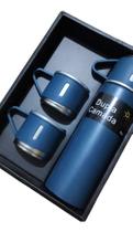 Garrafa Termica Camping Isotermica 500ml+3xícara Caneca Café