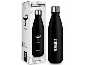 Garrafa termica cantil farmacia black 500ml - PDV