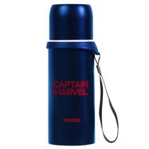 Garrafa Térmica Capitã Marvel Escolar Infantil Inoxidável Garrafa Térmica Capitã Marvel Escolar Infantil Inoxidável