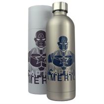 Garrafa Térmica Capitão America 750 Ml Resistente Marvel