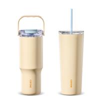 Garrafa térmica CAROTE de 900 ml e copo de 950 ml amarelo