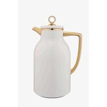 Garrafa Térmica Click em Melamina Cassia Dourada/Branco 1L Garrafa Térmica Click em Melamina Cassia Dourada/Branco 1L