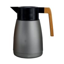 Garrafa Térmica Coffeeshop Plástico Cinza Metálico 1 Litro Dynasty