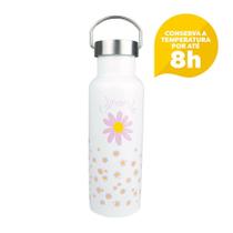 Garrafa Termica Com Alca - Calmomila Branca - Uatt