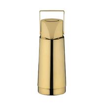 Garrafa Térmica Com Ampola 1L Inox Revestido Em Ouro 24K Pump Riva Garrafa Térmica Com Ampola 1L Inox Revestido Em Ouro 24K Pump Riva