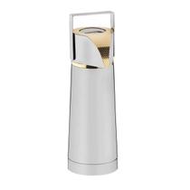 Garrafa Térmica Com Ampola 1L Inox Revestido Em Ouro 24K Pump Sarezzo Riva Garrafa Térmica Com Ampola 1L Inox Revestido Em Ouro 24K Pump Sarezzo Riva